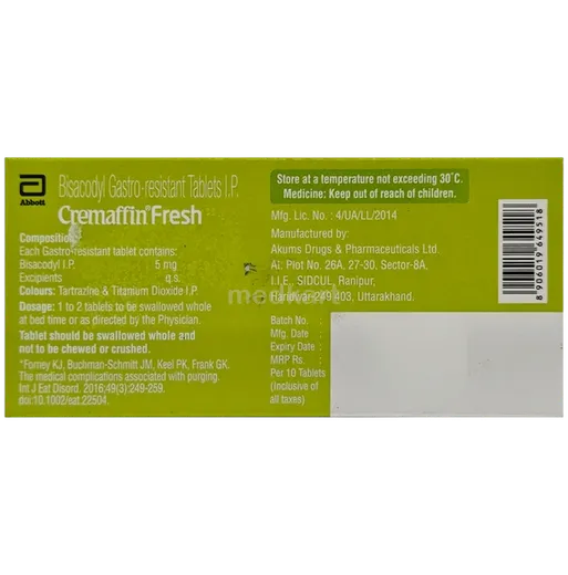 cremaffin fresh tablet 10's